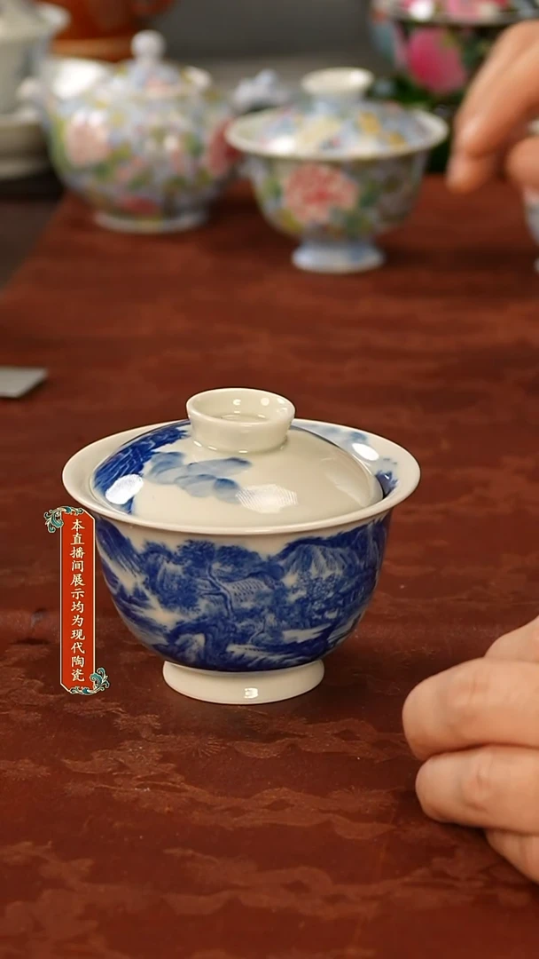 陶瓷景德镇手工手绘美器123