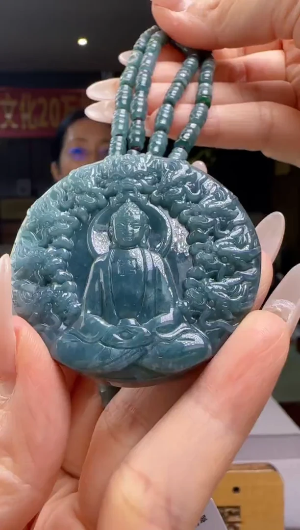 翡翠未镶嵌吊坠(赠链)多样性发其一YJ@@60B7J03757