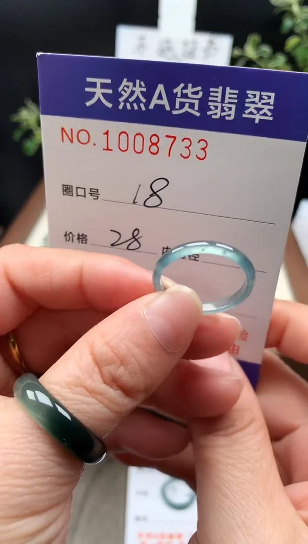 未镶嵌戒指翡翠18#