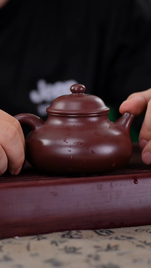 茶壶紫砂容天紫朱泥