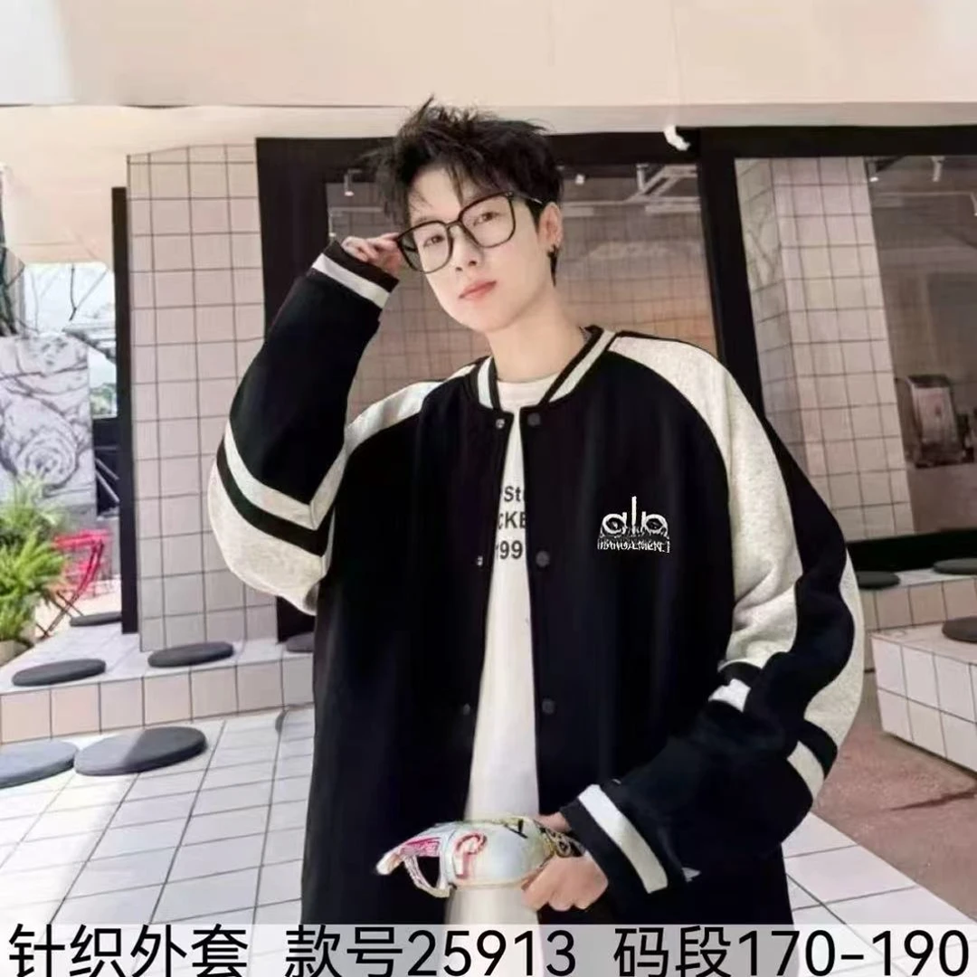 【25913-黑】青少年春秋款双面外套