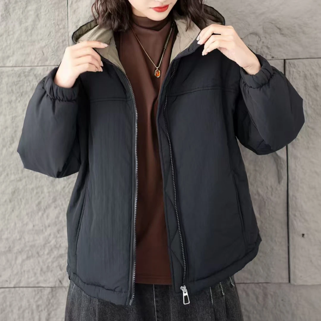 8823新款冬季时尚休闲百搭减龄显瘦棉服