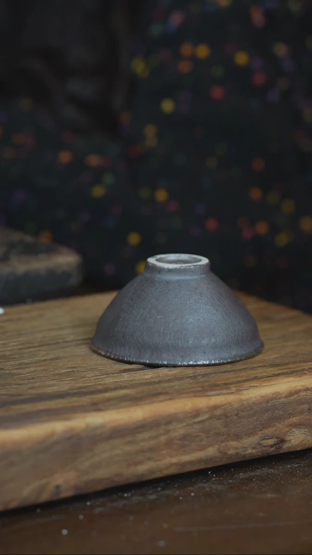 【闪购商品】禅寂浪鬼柴烧-斗笠主人杯
