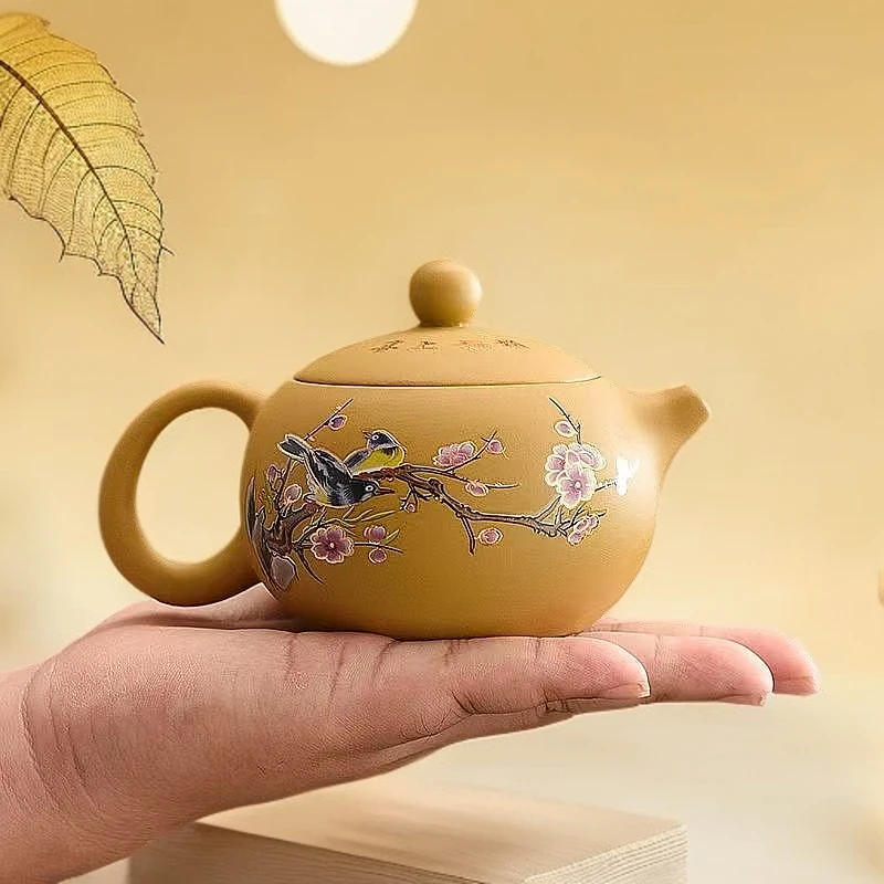 喜上眉梢黄段泥 单壶1壶4杯    DD