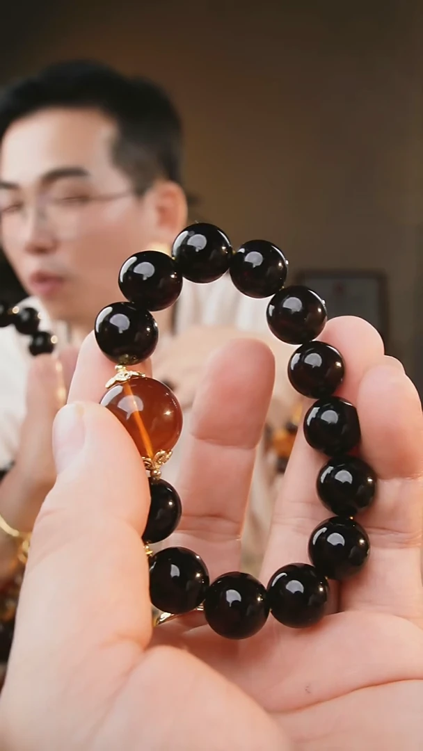 裸石琥珀未镶嵌13+翳珀手串设计款