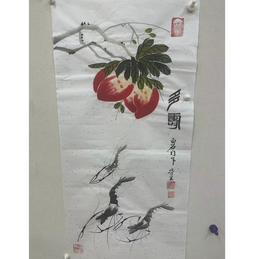 鲁拍艺术——《多寿虾》