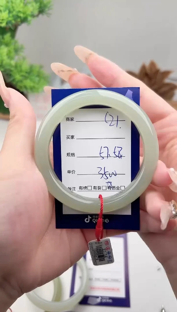未镶嵌手镯和田玉微色差C21