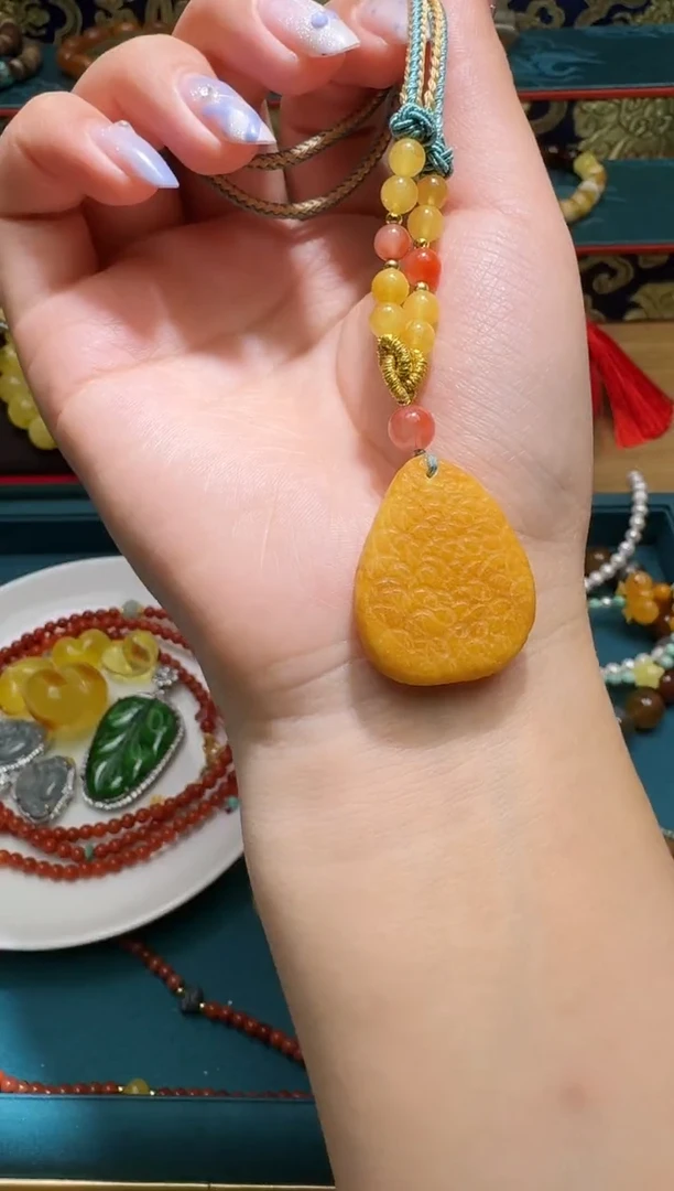 琥珀颈饰未镶嵌多样性发一件 627
