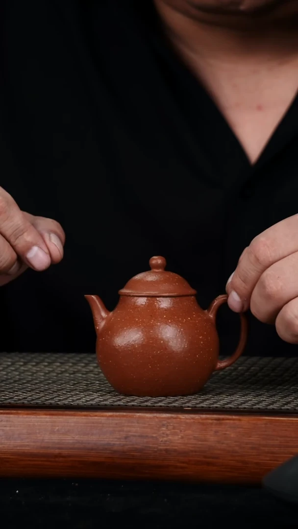 茶壶紫砂原矿红降坡高潘