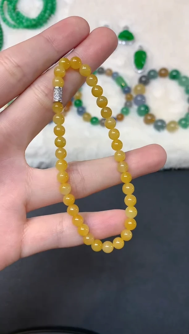 未镶嵌手串翡翠W519|3800