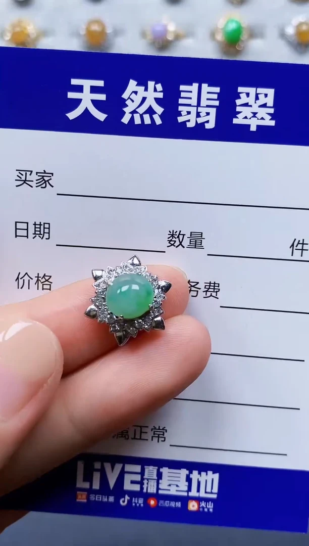 颈饰银S925镶嵌翡翠140
