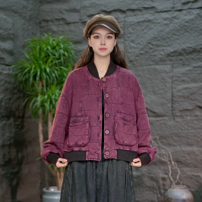 【炒色加厚棉服】百搭女装短款冬季棉衣大码宽松保暖休闲厚外套
