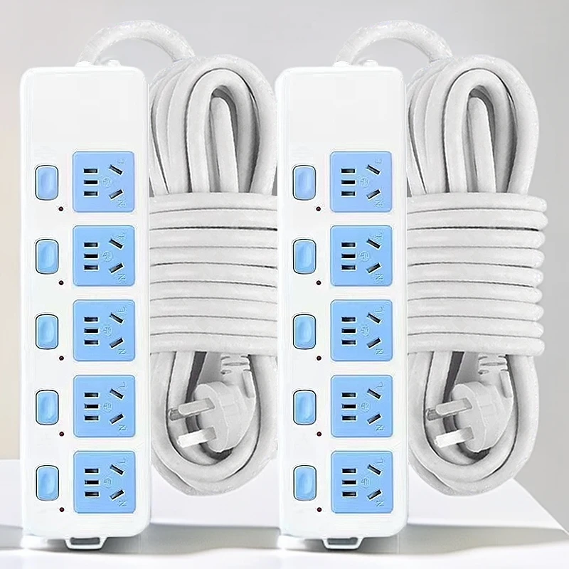 纯铜插座大功率排插插排无线带线家用插板多功能灯具配件拖线板