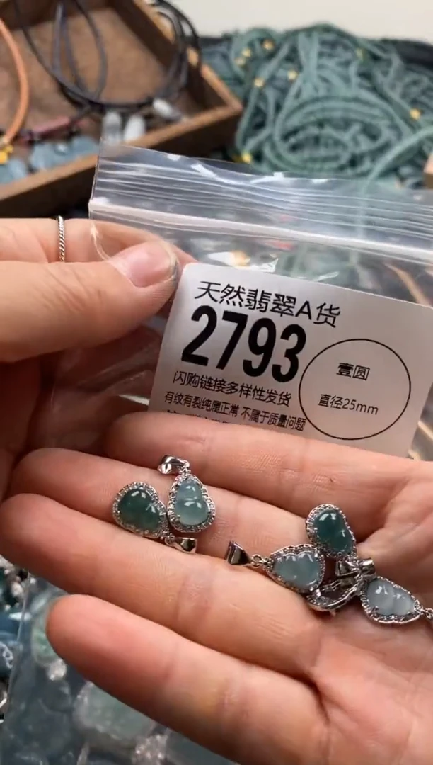 【闪购商品】翡翠颈饰未镶嵌多样性发其一2793