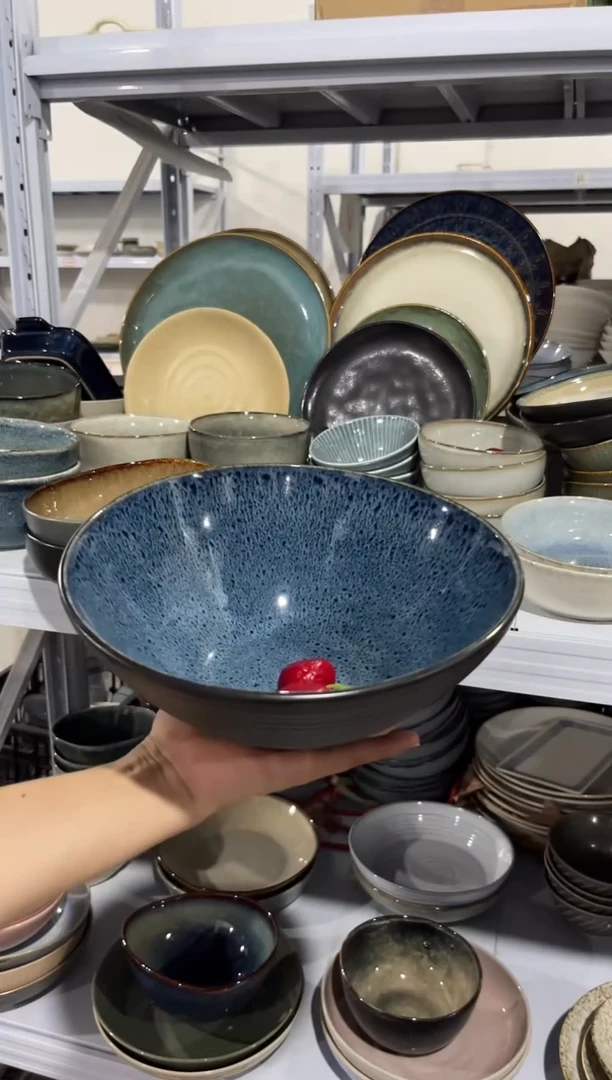 陶瓷外贸尾货瑕疵满20包邮X 孤品汤碗S