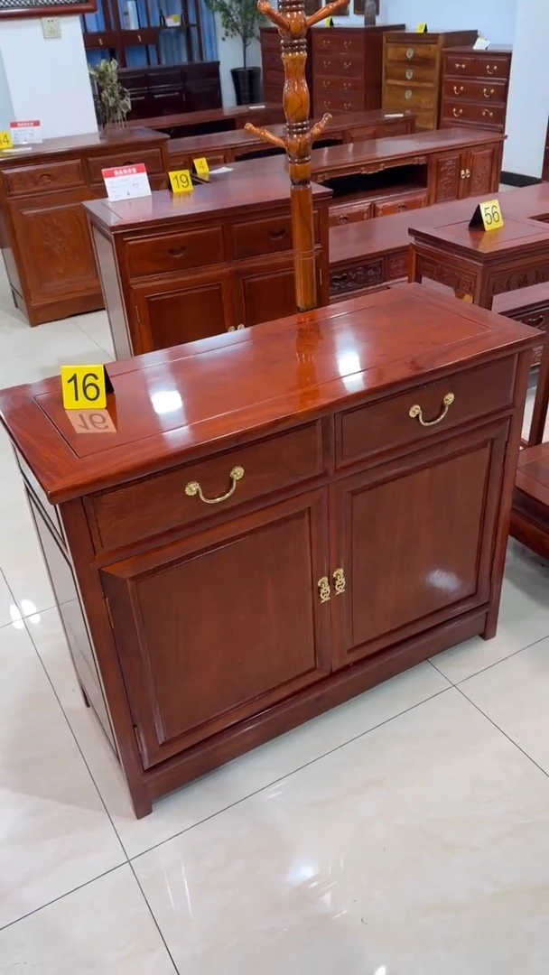 【闪购商品】花梨木类家具98*40*80刺猬紫檀餐边柜