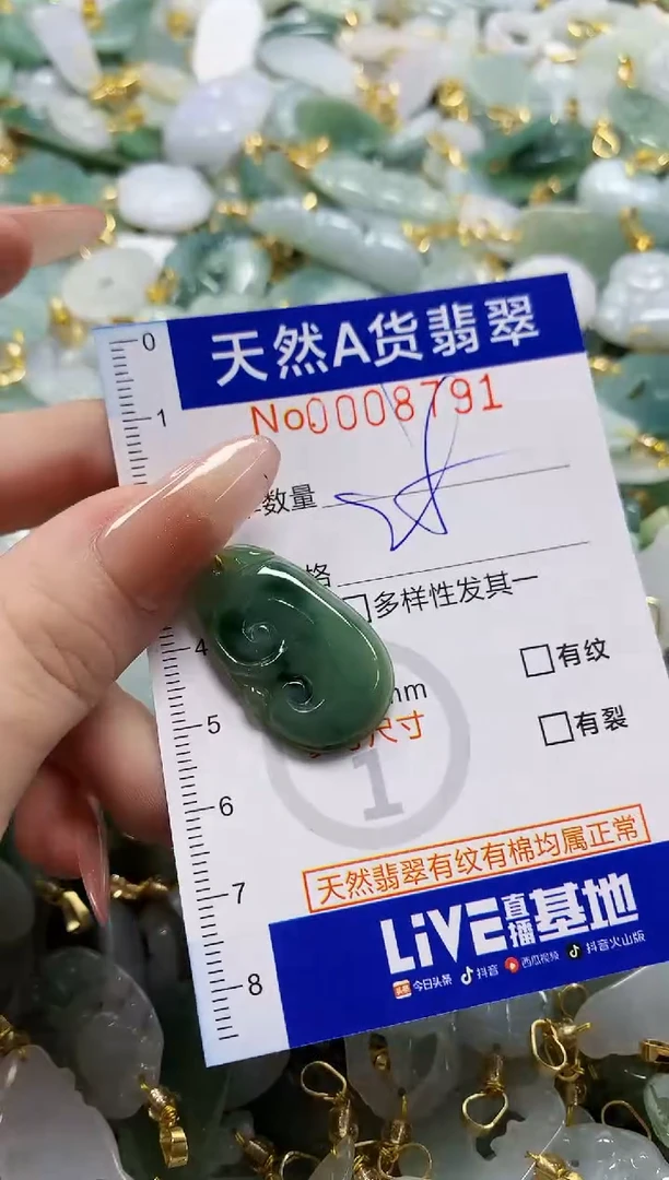 颈饰未镶嵌翡翠天然A货翡翠