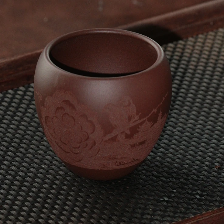 宜兴原矿紫砂手工大容量主人杯茶杯