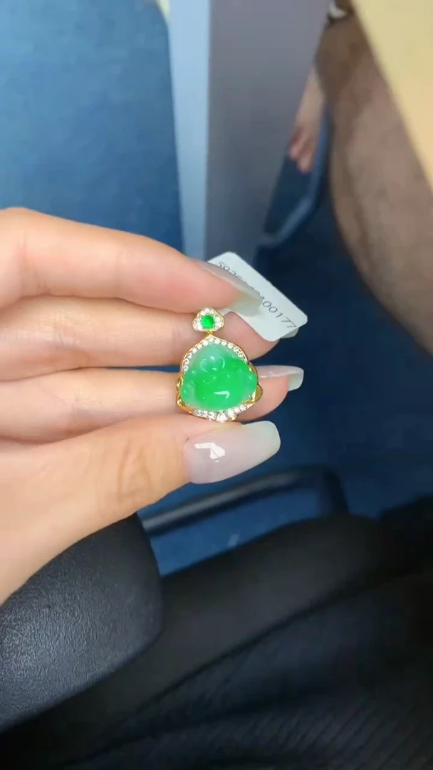 颈饰未镶嵌翡翠天然缅甸翡翠a货百元以上9元证书费自理