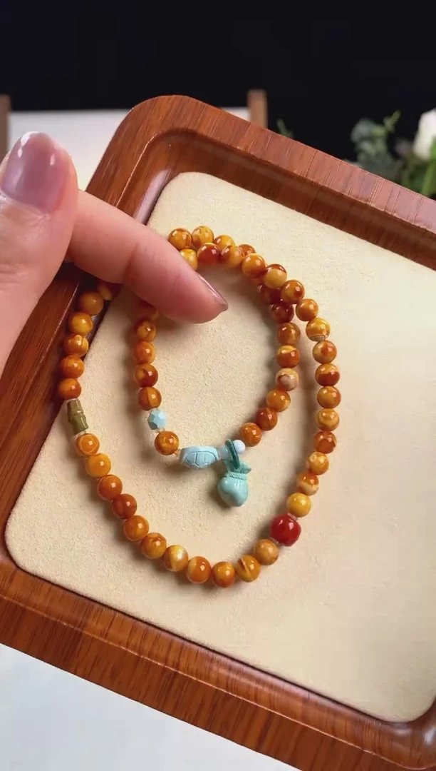 【闪购商品】蜜蜡手链未镶嵌L062双圈