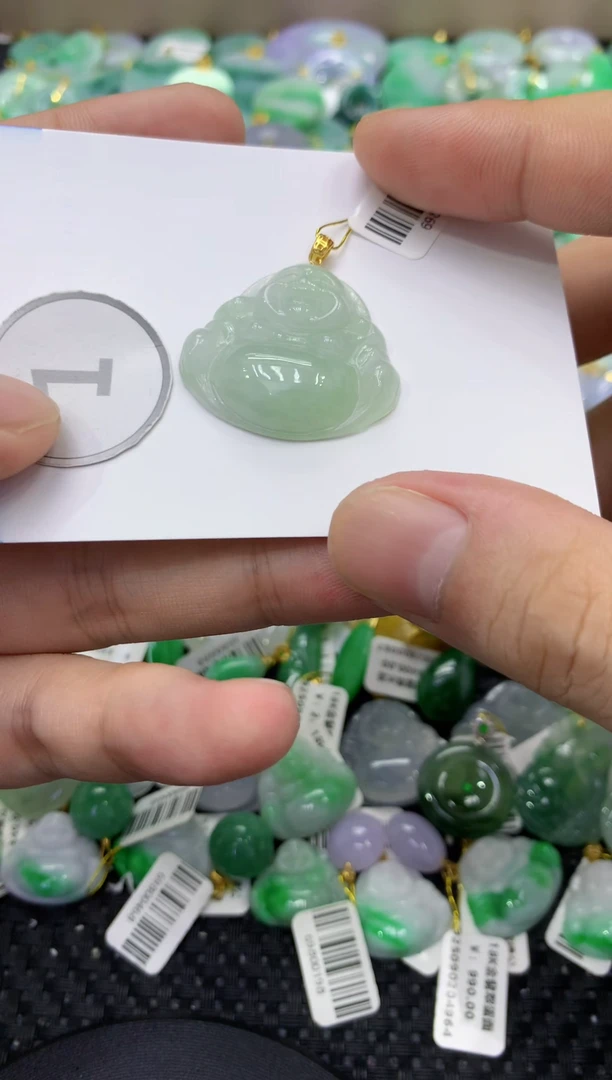 颈饰未镶嵌翡翠天然缅甸翡翠A货