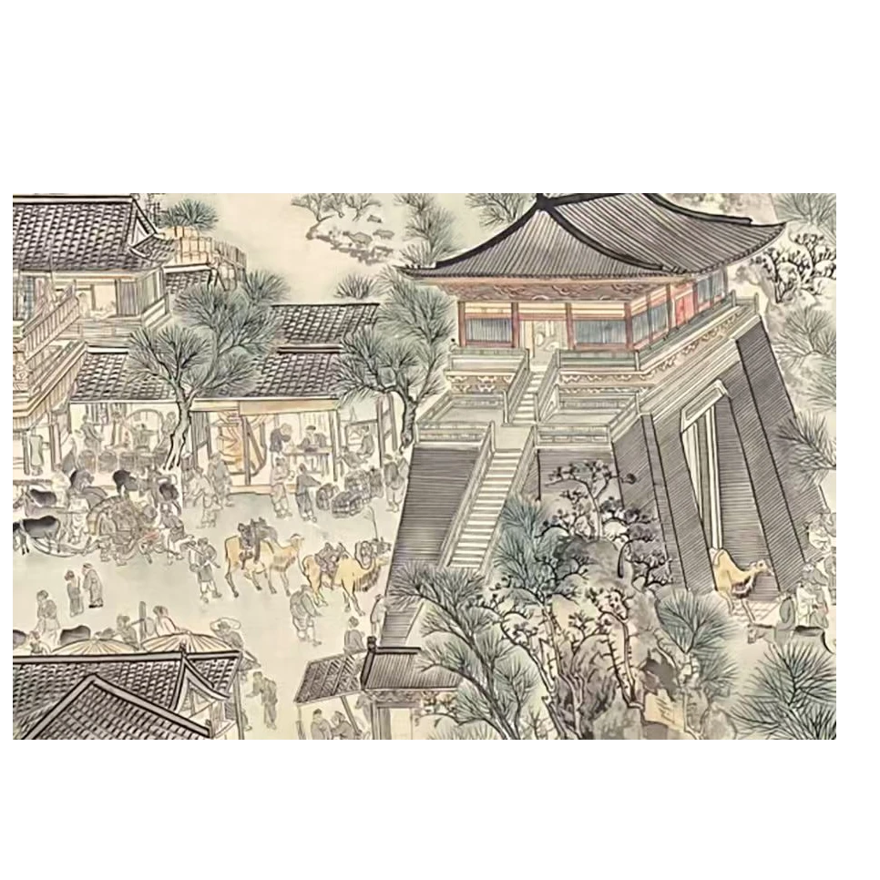 DQ2229择端 山水长卷 绢本625*25