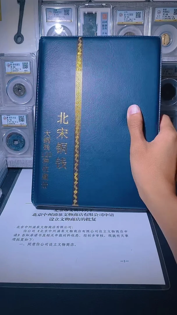 铜琪珍   北宋大纲册120枚  一套