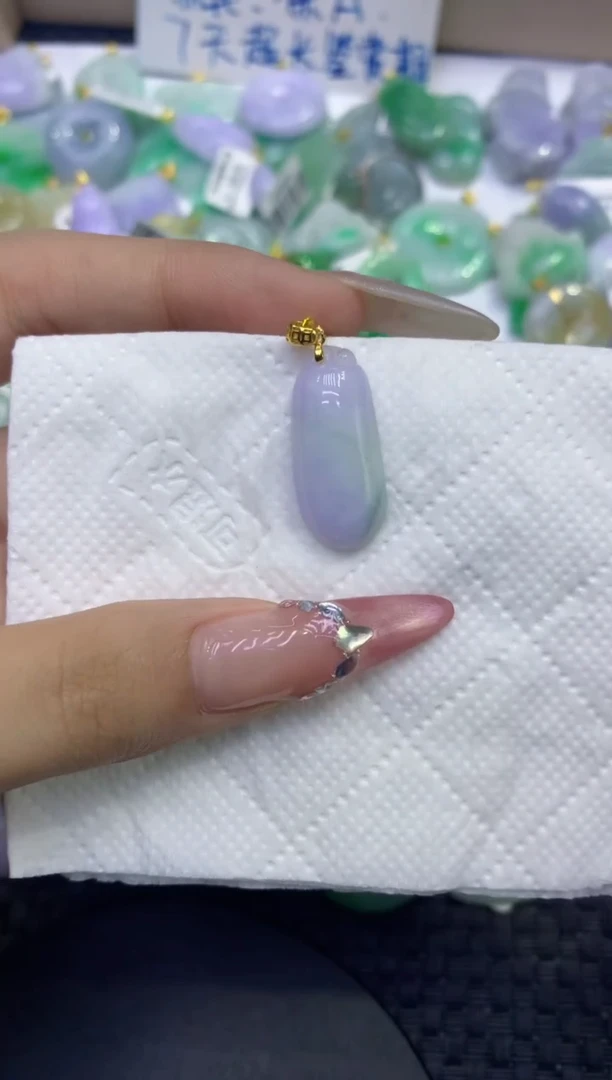 颈饰未镶嵌翡翠天然缅甸A货翡翠