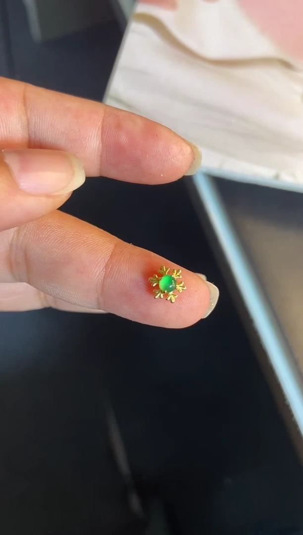 吊坠(不含链)银S925镶嵌翡翠1