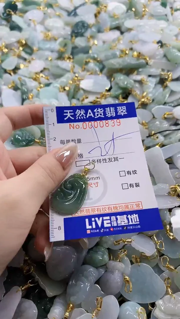 颈饰未镶嵌翡翠天然A货翡翠