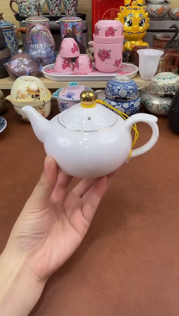 陶瓷茶具摆件旅行套组