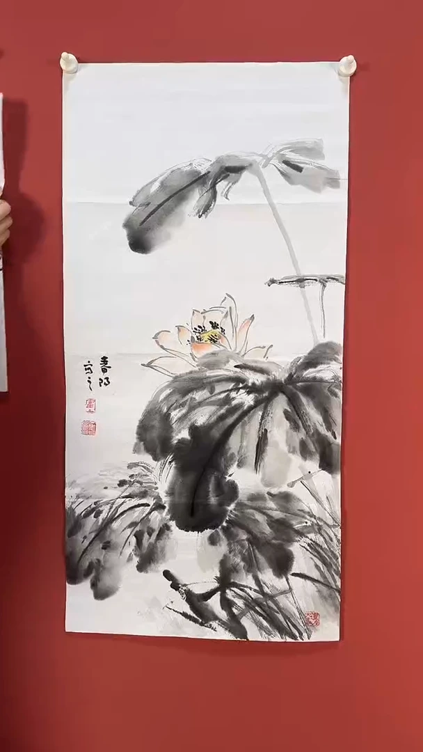 国画国画荷花大漏111