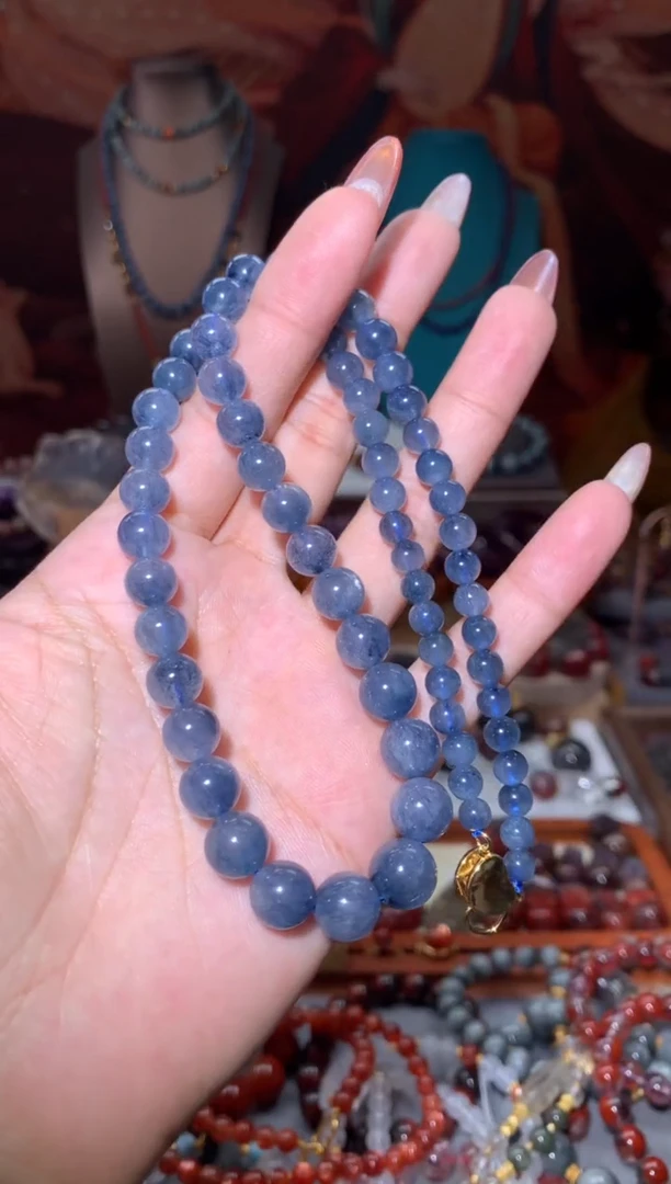 未镶嵌珠宝半成品水晶蓝兔毛塔链多样性发其1