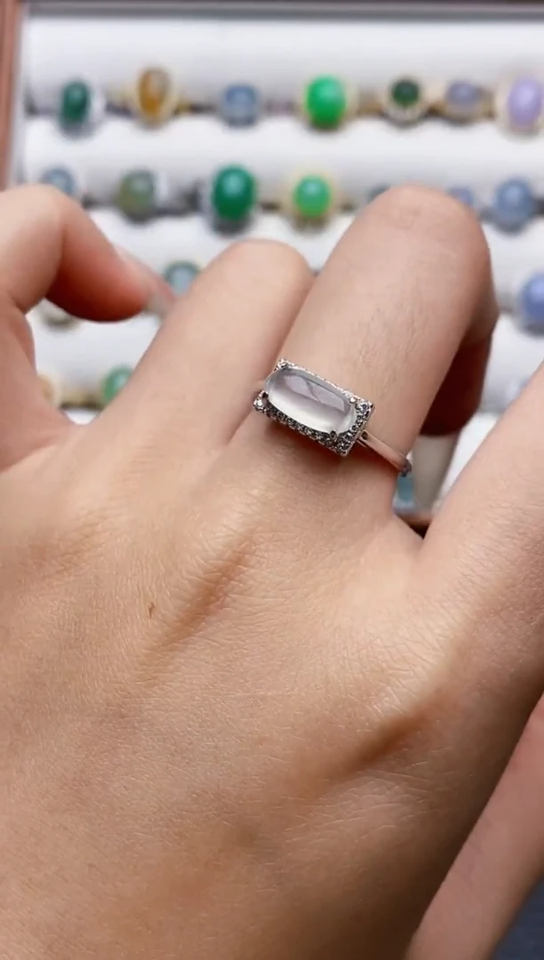 银S925镶嵌戒指翡翠1404