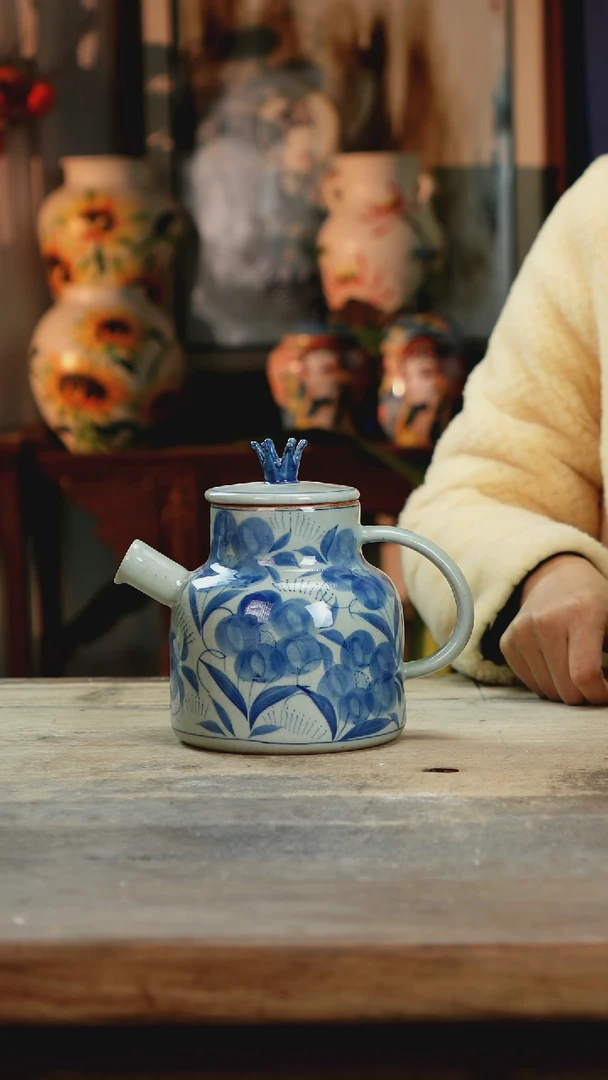 【闪购商品】瓷片景德镇纯手工釉下彩精品花瓶