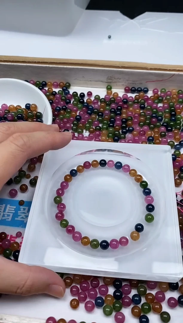 散珠未镶嵌碧玺C52 碧玺6mm50个15元