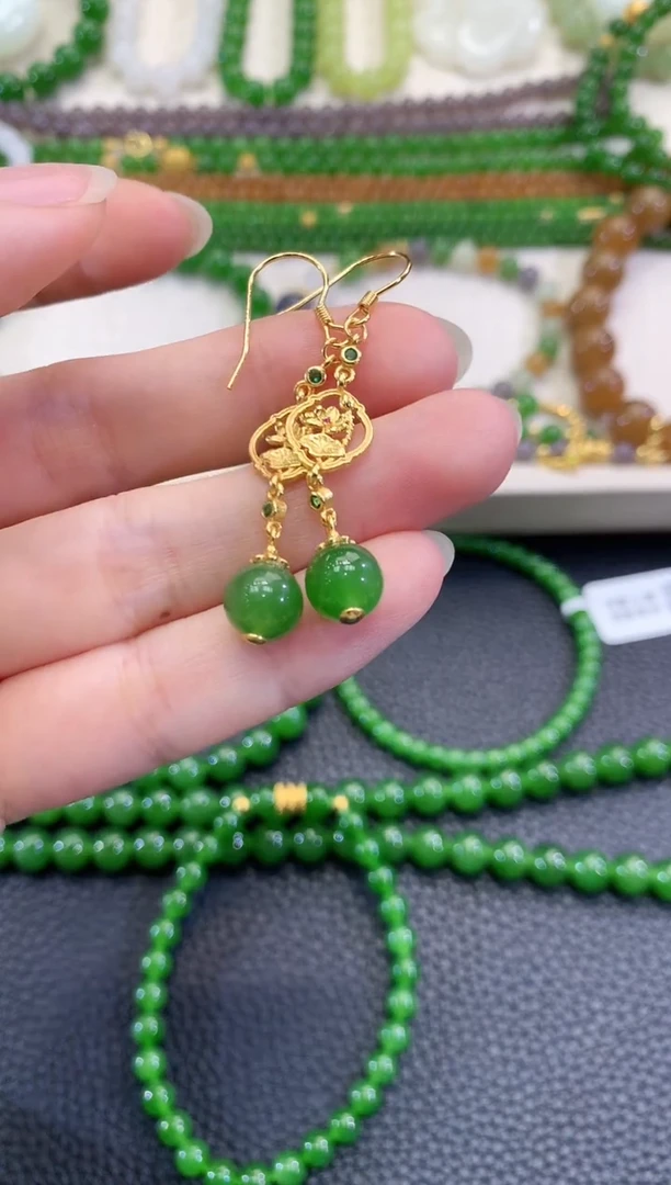 和田玉未镶嵌耳饰春日珠宝 B12多样性一件发