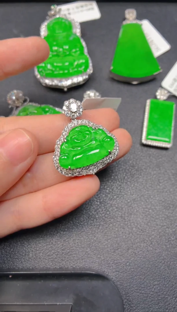 颈饰银S925镶嵌翡翠1