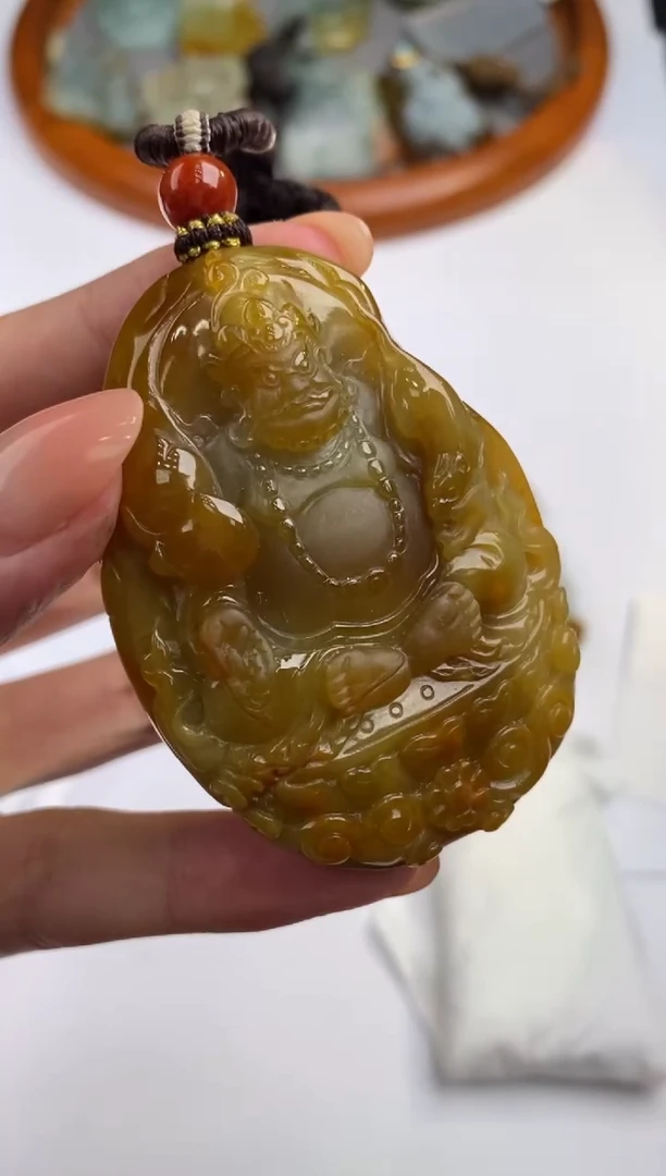 未镶嵌挂件翡翠307527   多人