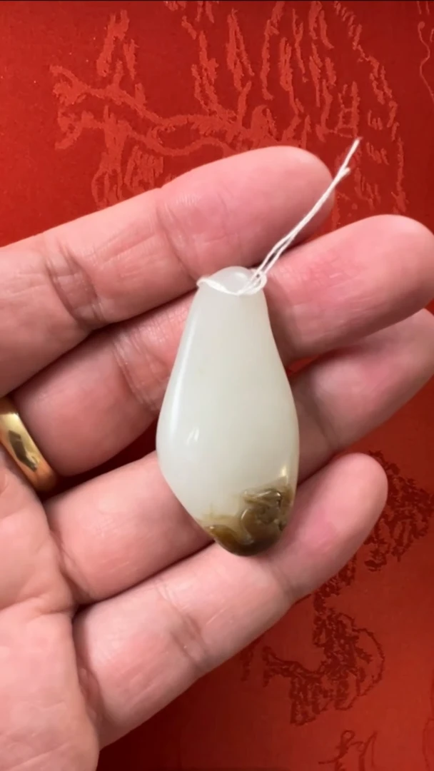 【闪购商品】和田玉挂件未镶嵌新疆料龙凤吊坠【苏然大师作品】