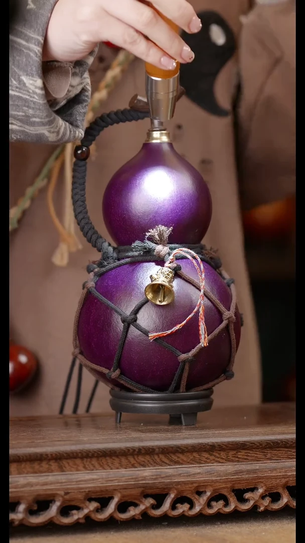 195号精品天然大漆酒葫芦一物一拍~