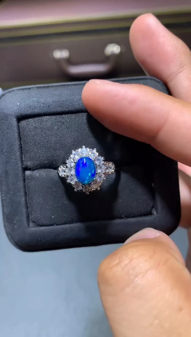 欧泊未镶嵌戒指W13【所见即所得】