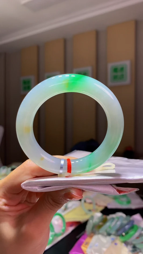 未镶嵌手镯翡翠-C35 圈口54.8 全款46万 定金2万