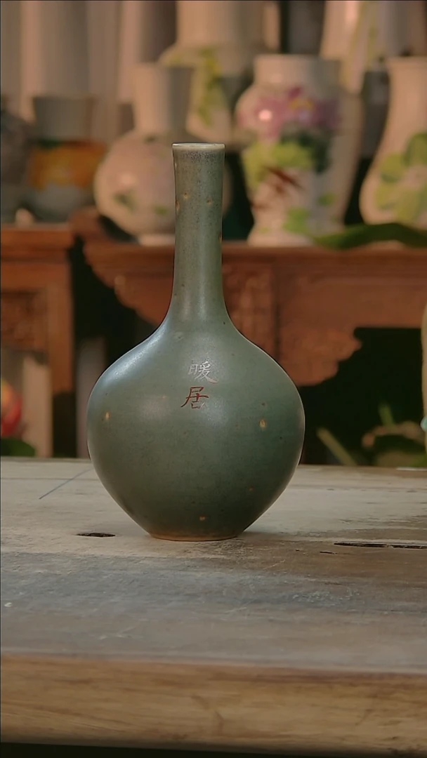 【闪购商品】瓷片景德镇纯手工釉下彩精品花瓶