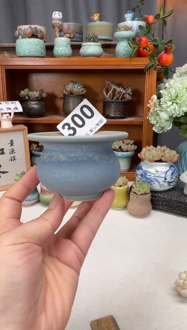 瓷片300知木小芳花盆