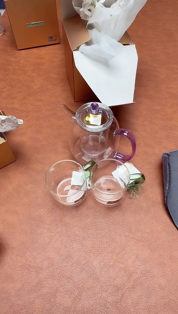 【闪购商品】禾器#宴臣壶浅紫（带内胆）+清尚对杯湖绿