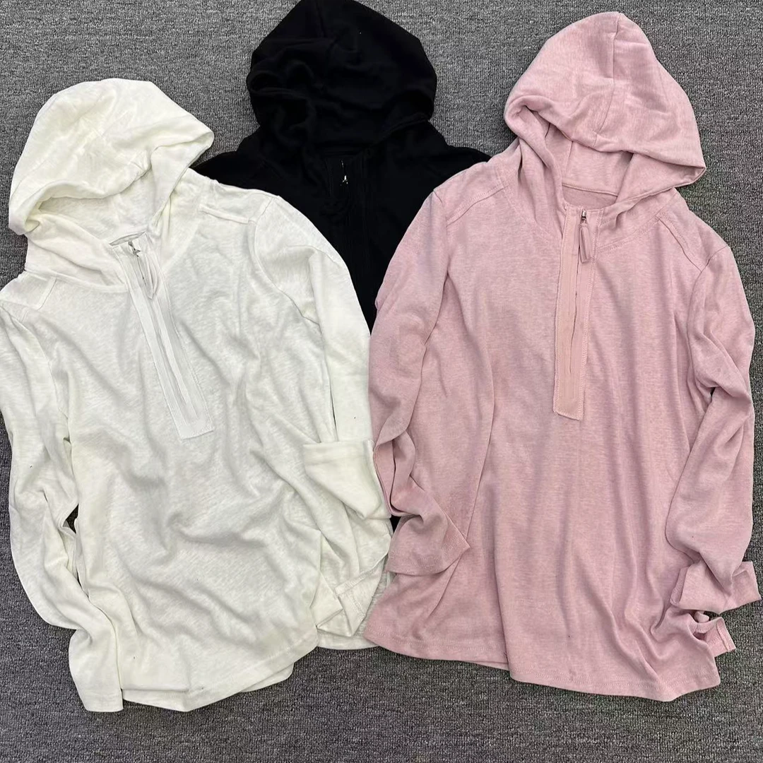 D3802半拉链2025新款早春美式复古高级感内搭减龄卫衣T恤