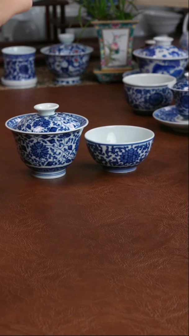 景德镇高端茶器墨奈手绘陶瓷茶具