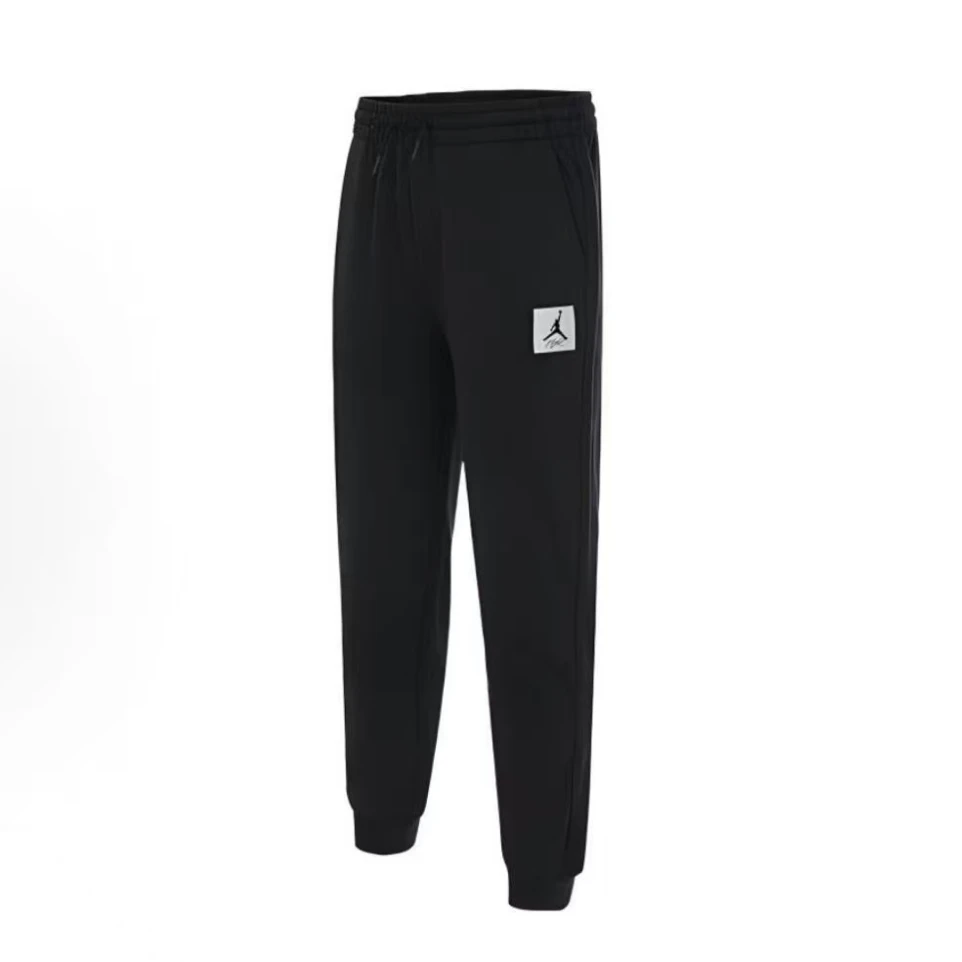 儿童款 Jordan针织运动裤 logo标签系带休闲加绒束脚HF6639-010