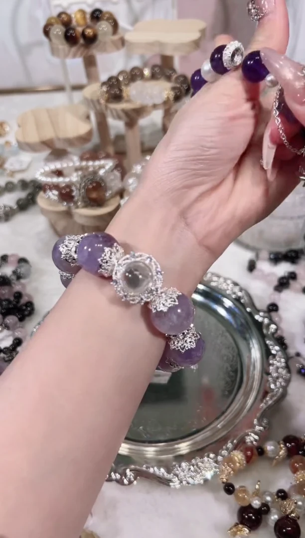 【闪购商品】水晶手链未镶嵌天然水晶默认微瑕 多样性发货发其一